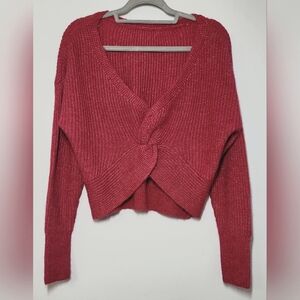 Pink cropped sweater Pink Large